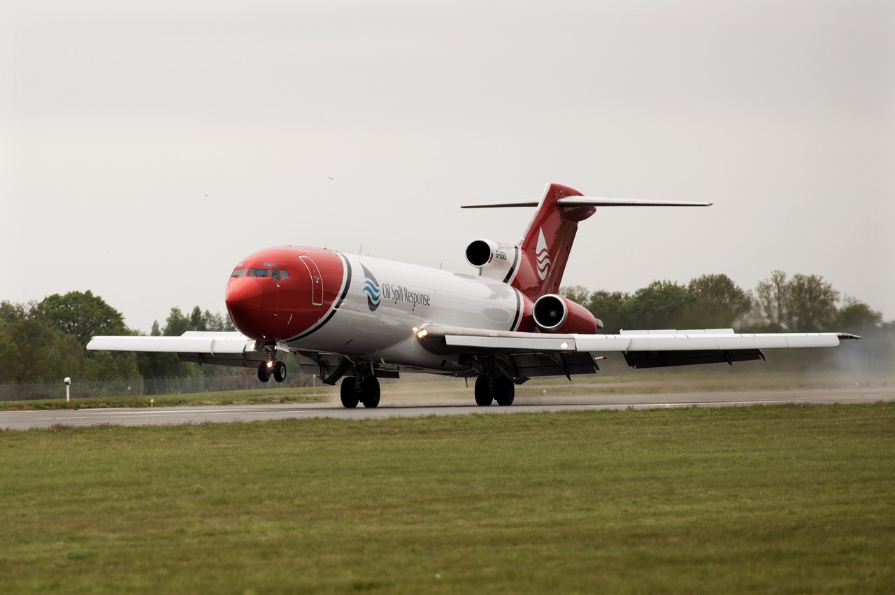 2Excel Aviation's Boeing 727 which is part of the emergency spill response fleet