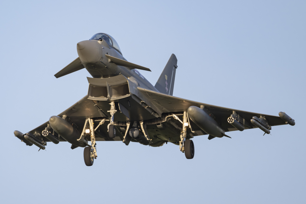 Eurofighter Typhoon flies with APKWS for the first time