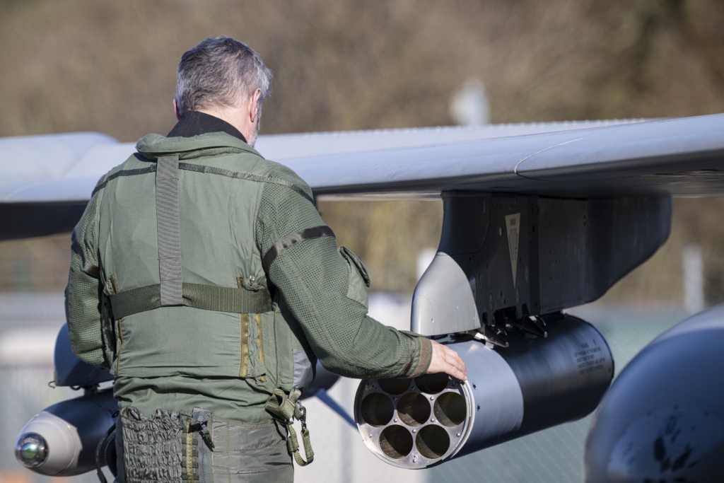 Eurofighter Typhoon test pilot gets ready to fly with APKWS for the first time