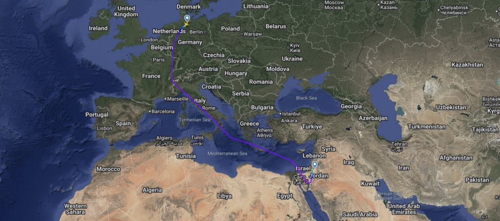 Royal Jordanian Airbus A321neo delivery flight