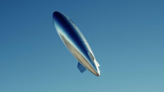 Sceye airship HAPS making takeoff