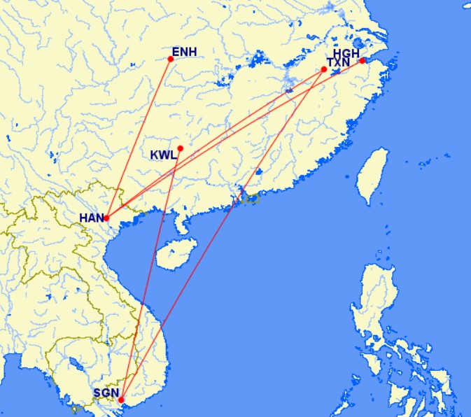 VietJet C909 China routes