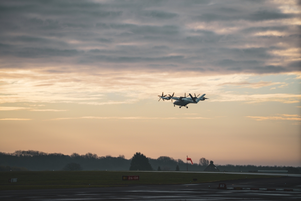 Vertical Aerospace full piloted transition flight of eVTOL