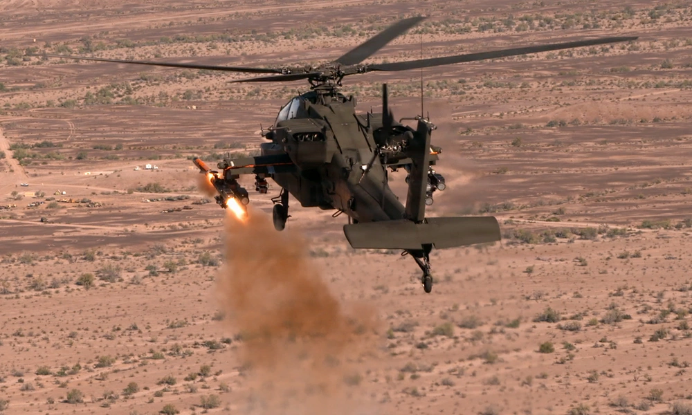 US Army launches drone from AH-64 Apache