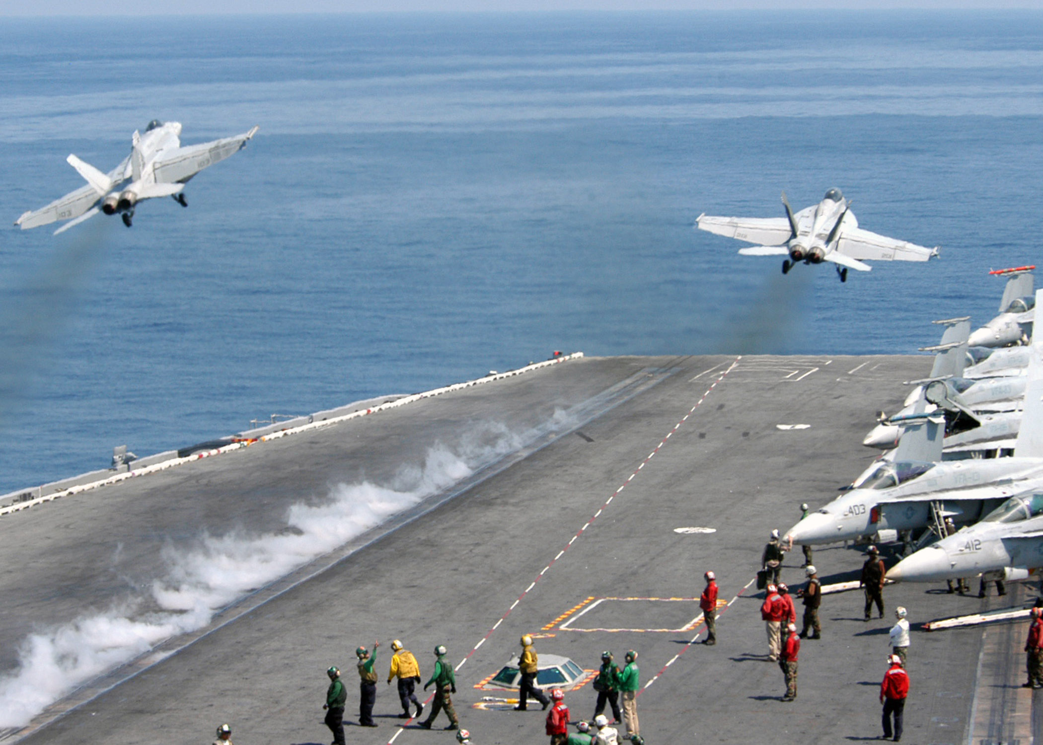Aircraft carrier flight deck