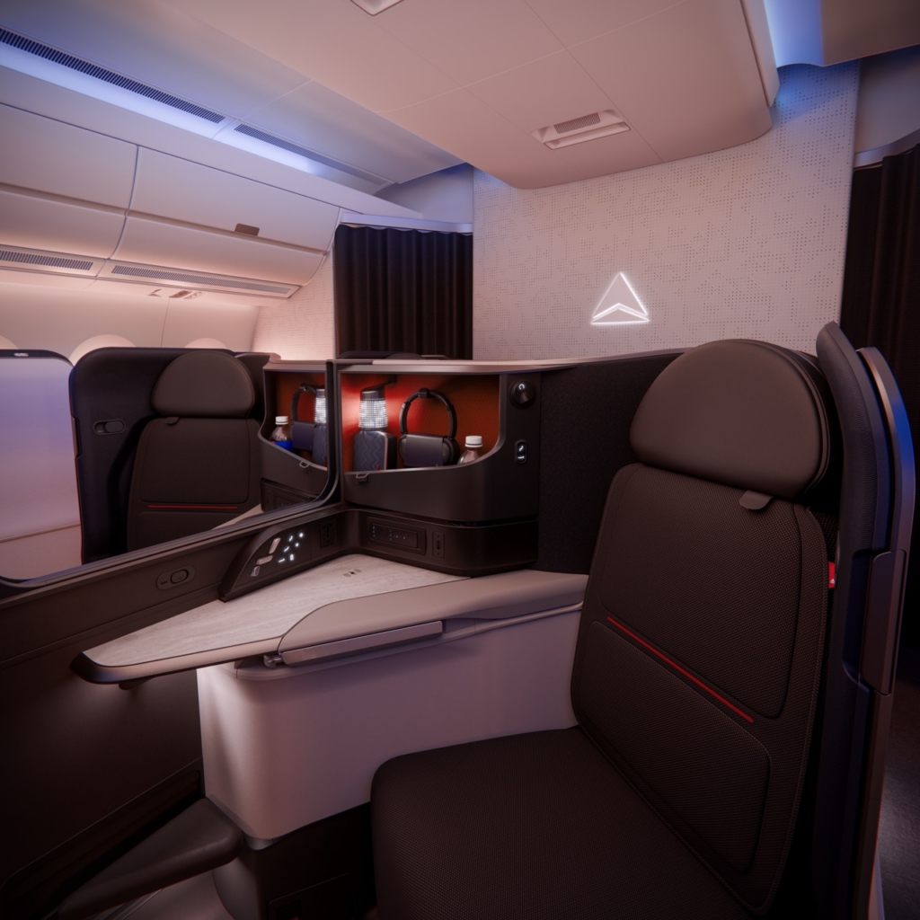 New Delta One suite couples with privacy screen down