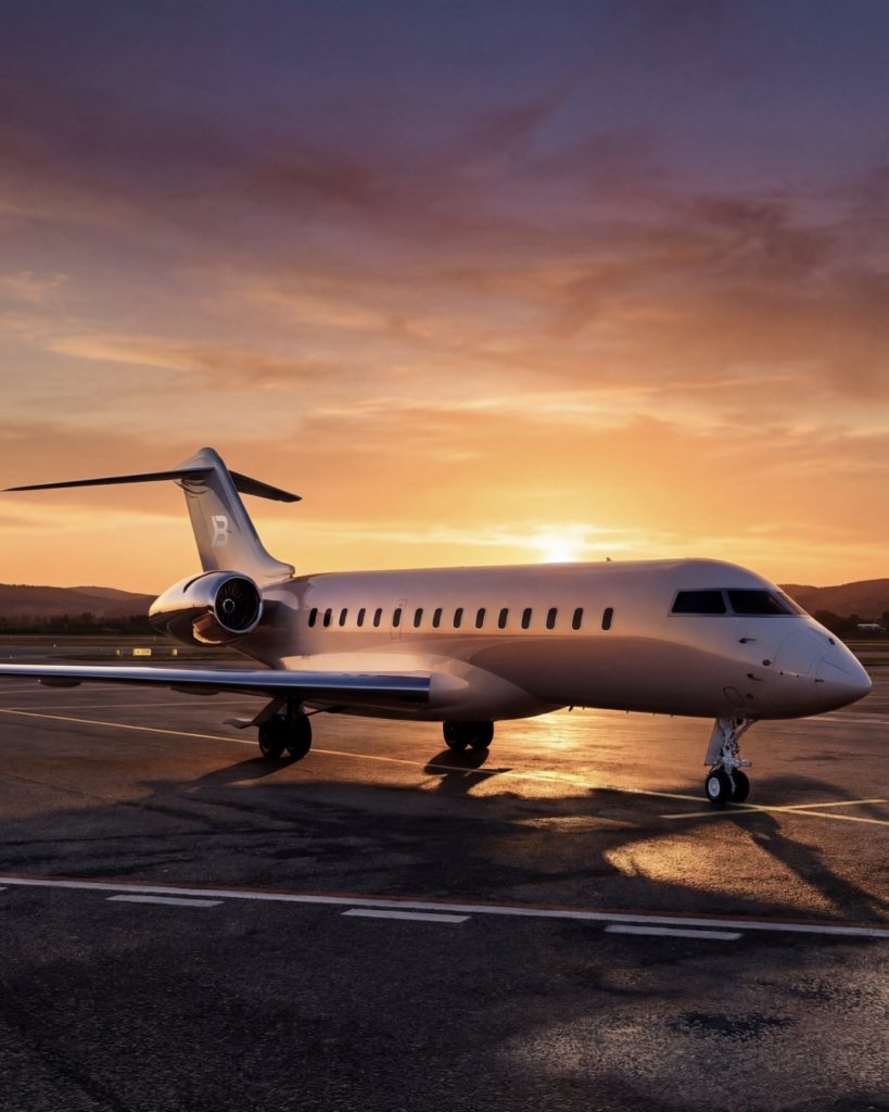 BOND bombardier private jet