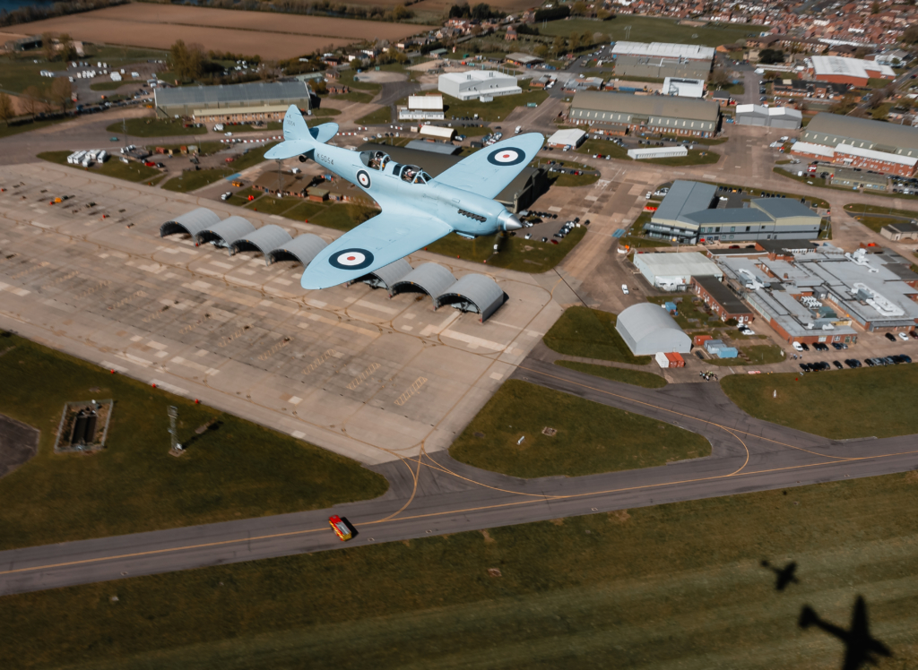 Spitfire over RAF Coningsby
