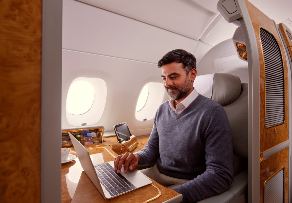 Emirates A380 Starlink WiFi