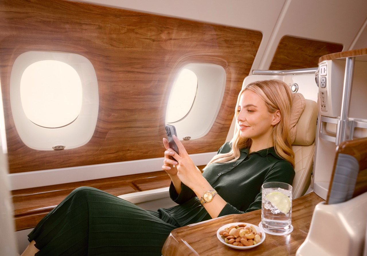 Emirates A380 Starlink WiFi