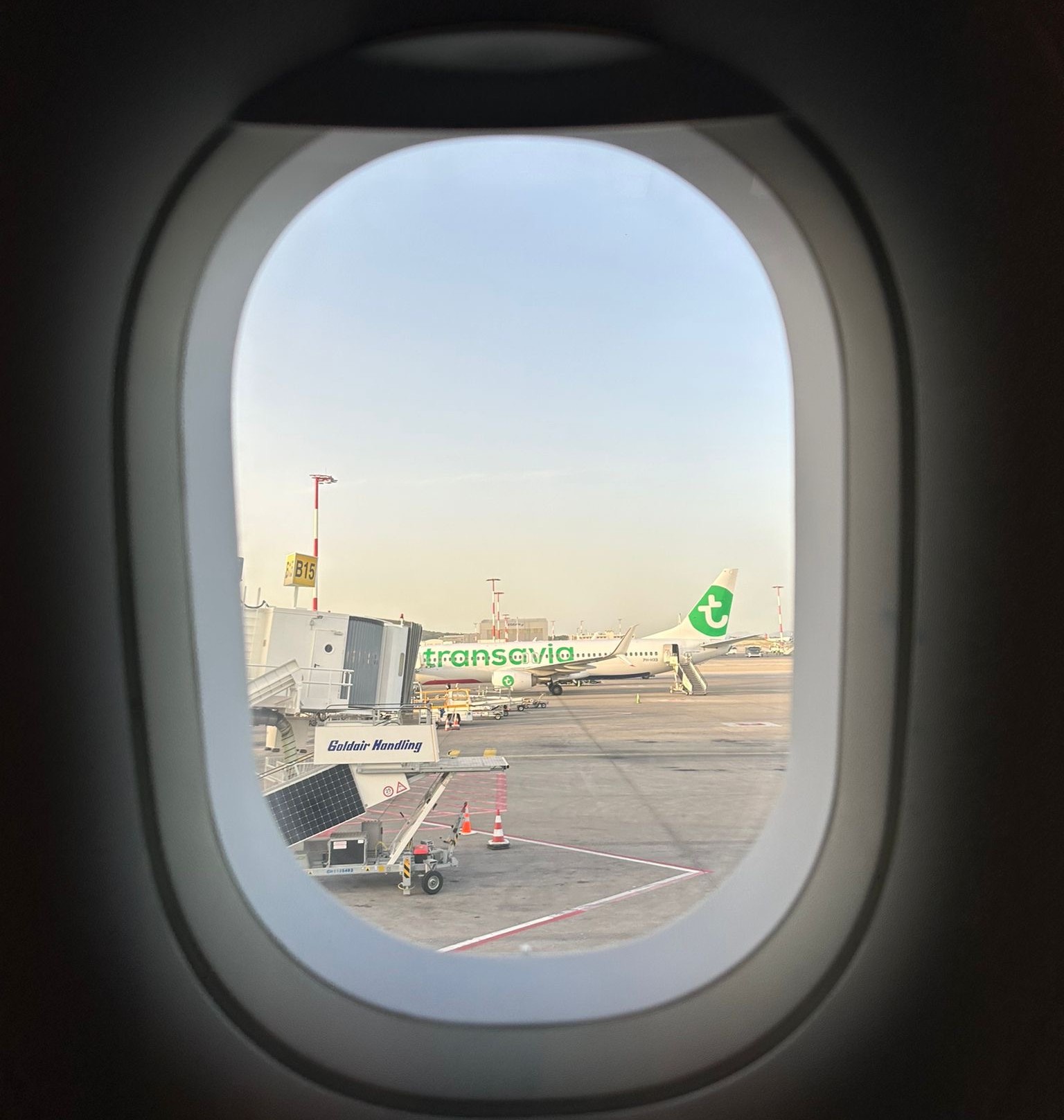 View from passenger window