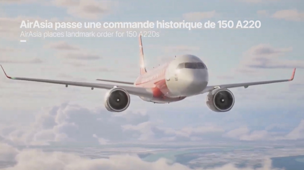 Airbus A220 order by AirAsia