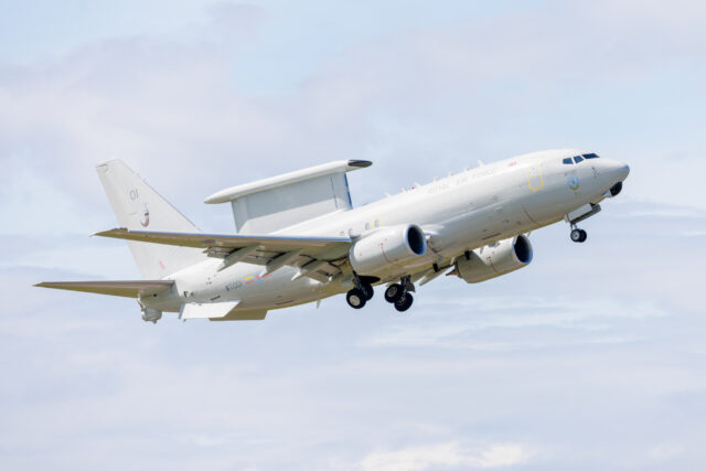 Delivery of RAF WT001 E-7 Wedgetail