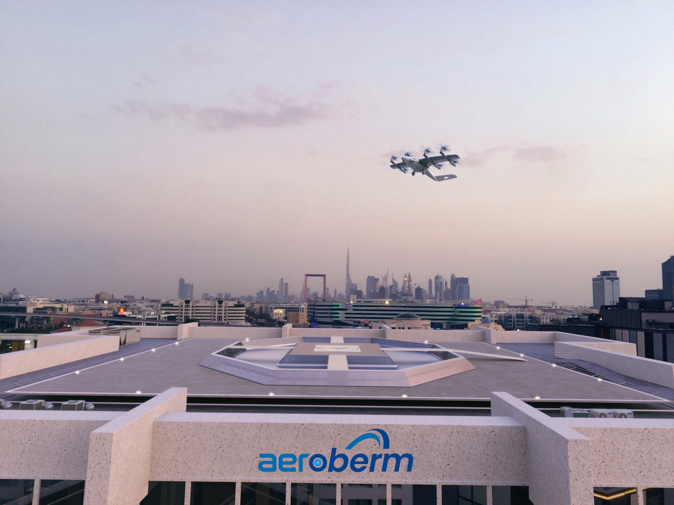 Skyportz Aeroberm evtol vertiport design