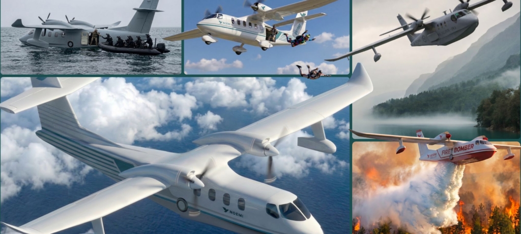 NOEMI amphibious aircraft being diversified for multi missions and configurations