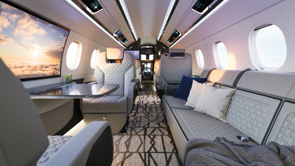 Praetor 600E cabin interior
