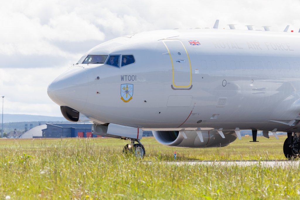RAF WT001 E-7 Wedgetail in Scotland