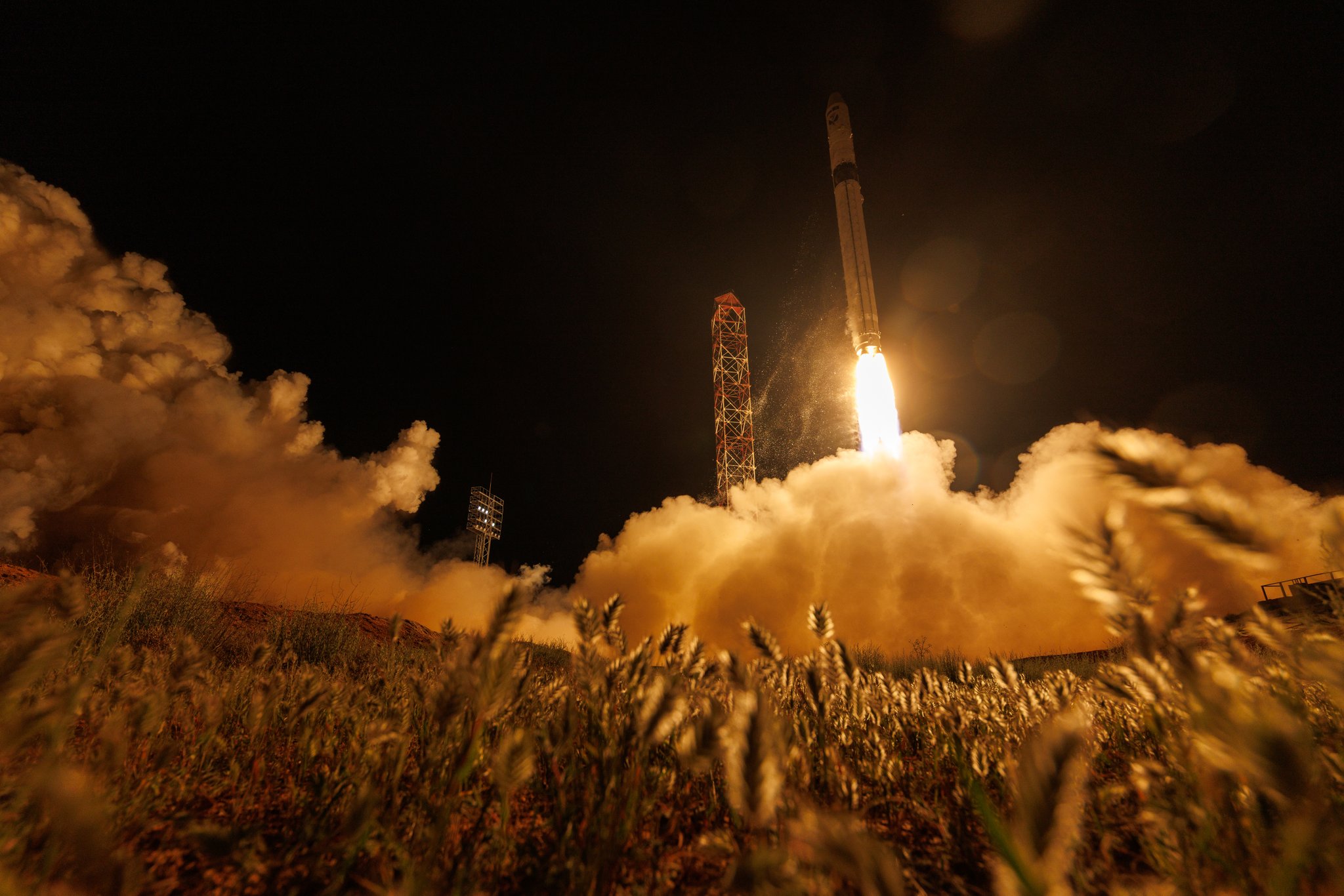 Soyuz 5 rocket launch in kazakhstan