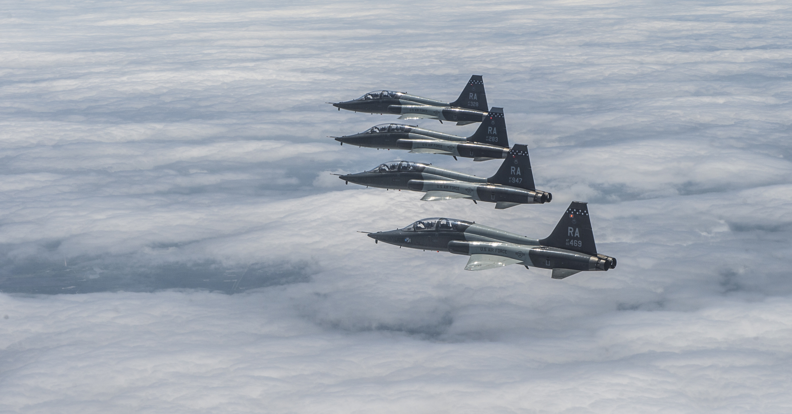 T-38 Talon flying in formation