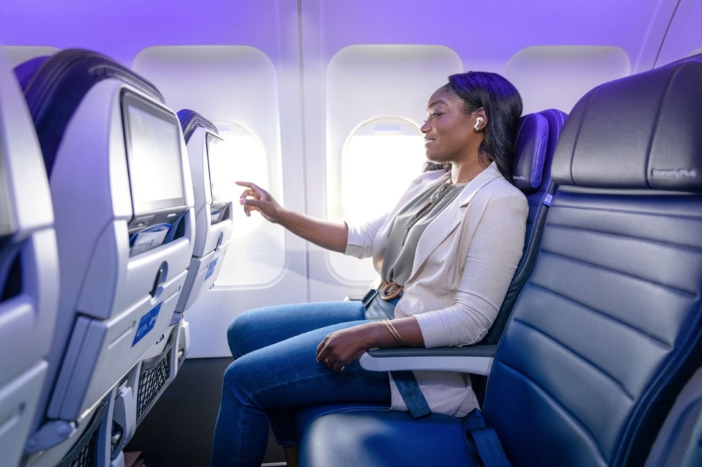 United Airlines Economy Plus seat