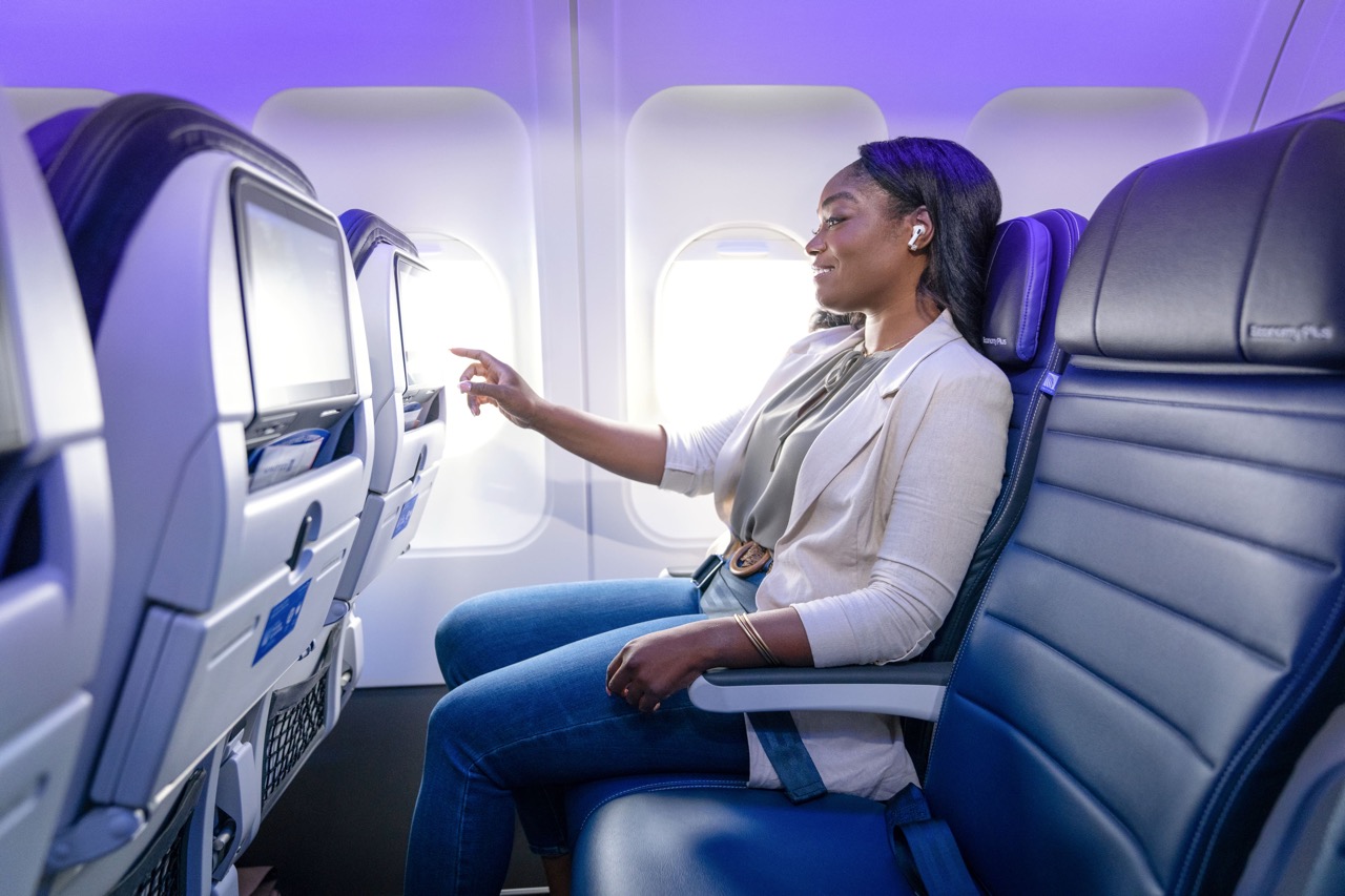 United Airlines Economy Plus seat