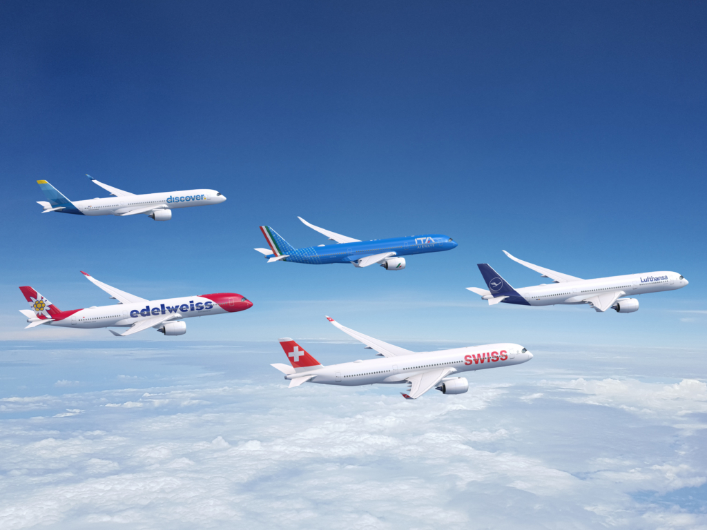 Lufthansa Group A350s