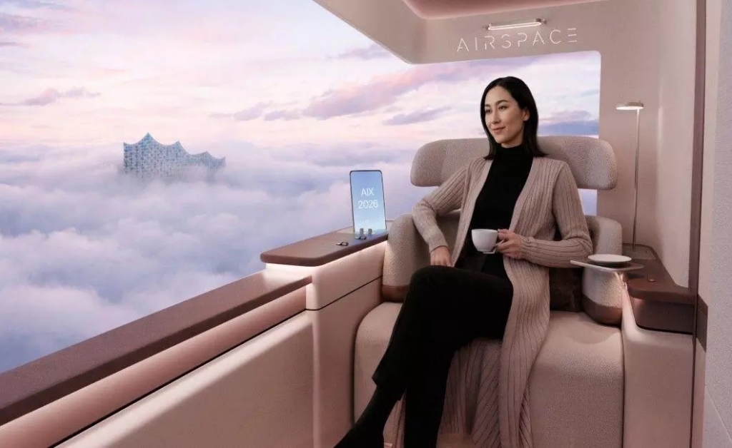 A350-1000 rendering Airspace first class concept