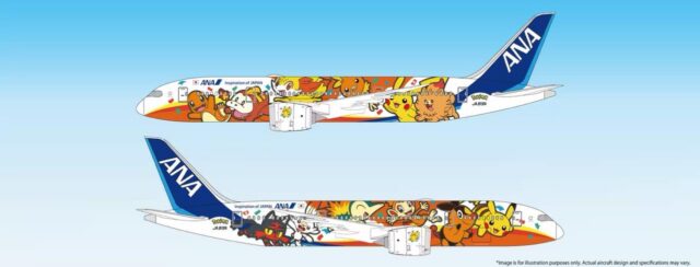 ANA new red Pokémon jet