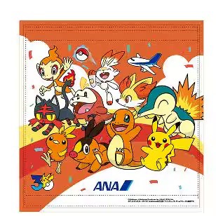 ANA Pokémon red jet antimacassar