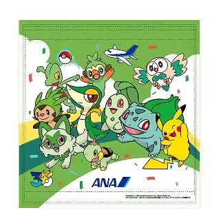 ANA Pokémon green jet antimacassar