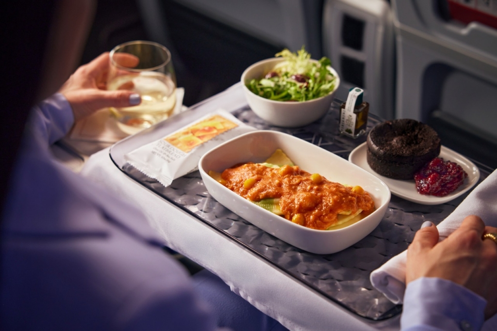 23-09-WS1456186 PCO - A330Neo, Delta Premium Select, DPS, Anais + Dax, Partners & Company, Meal Service <b> License expiration: 31 December 2026 
Media: All Delta-owned channels except broadcast permitted. 
Territory: Worldwide</b> 

Employee names: None 
Talent names: Kelsey Umeko-McGann 
 
These images are protected by copyright. Delta has acquired permission from the copyright owner to the use the images for specified purposes and in some cases for a limited time. If you have been authorized by Delta to do so, you may use these images to promote Delta, but only as part of Delta-approved marketing and advertising.