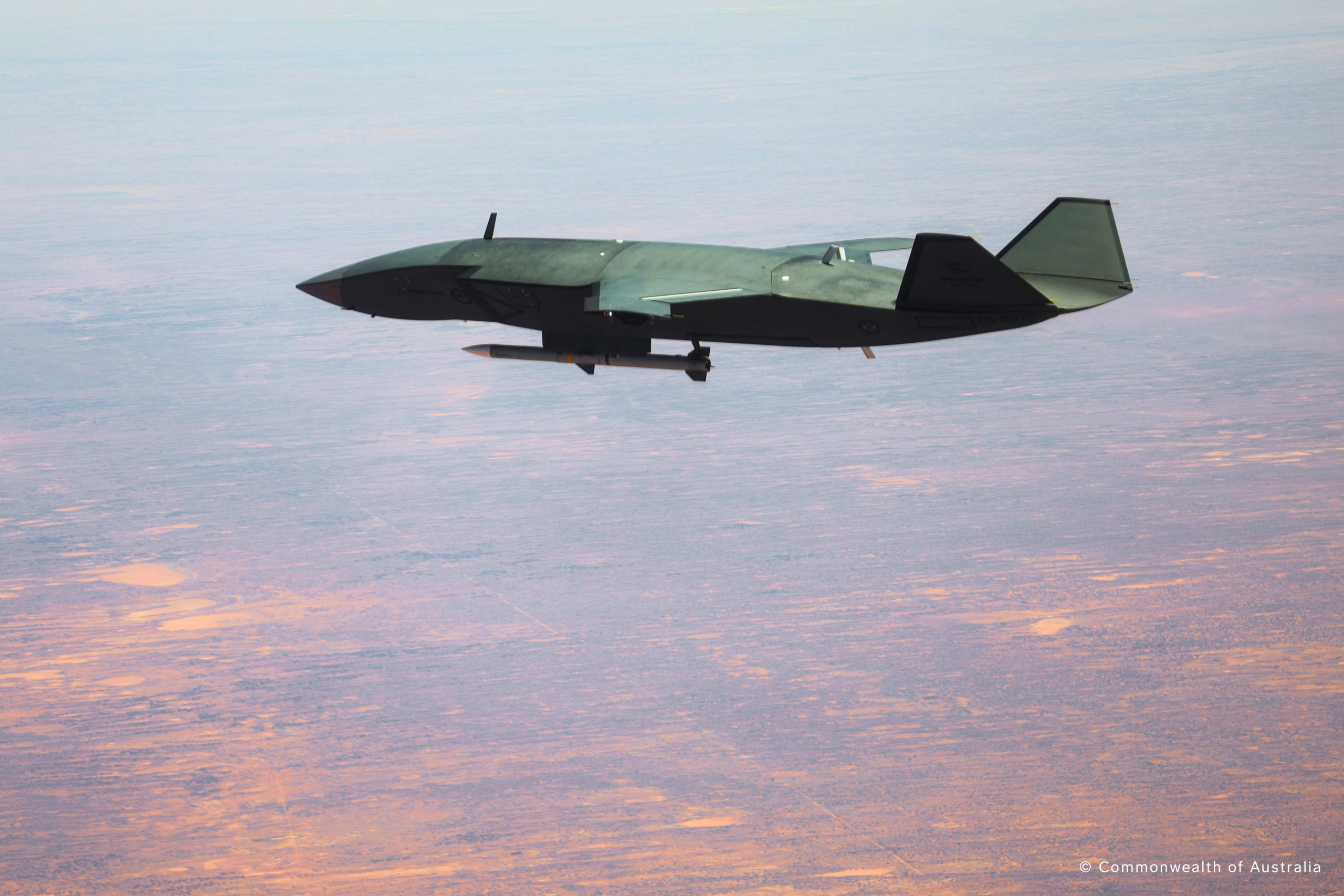 MQ-28 with missile mounted