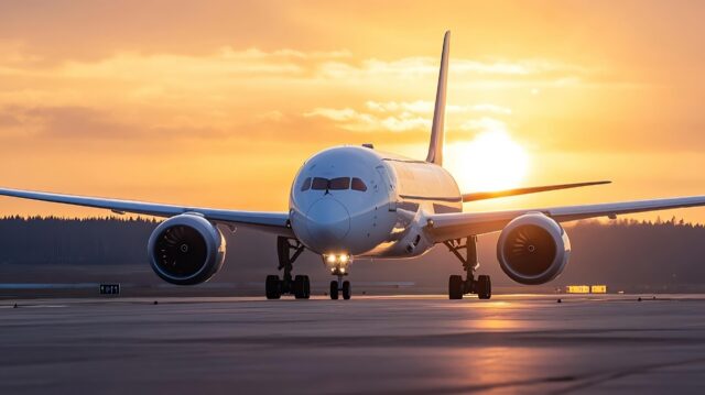 White tail 787 Dreamliner
