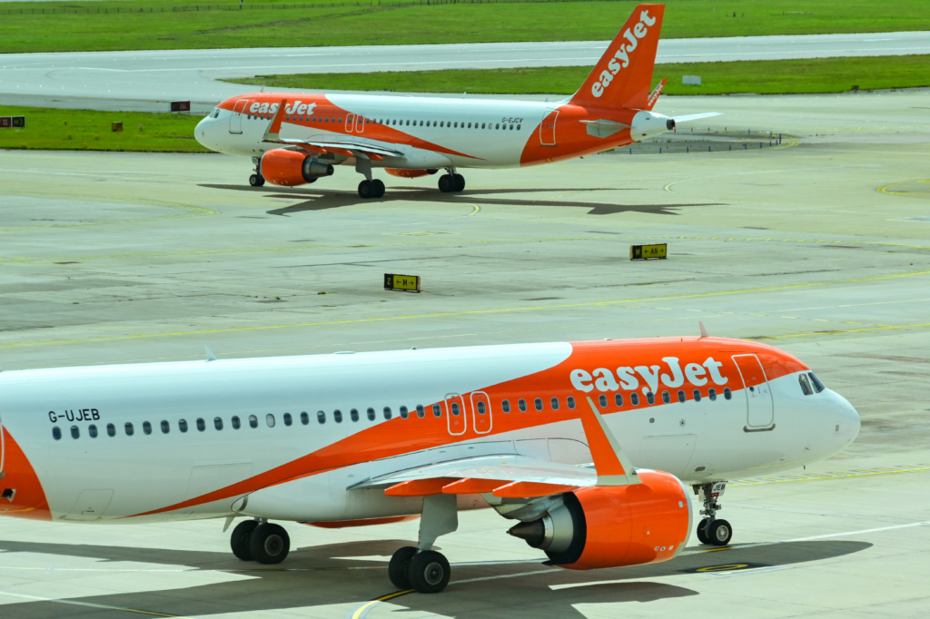 easyJet aircraft at LGW