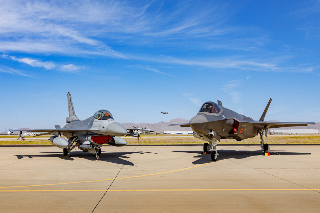 Belgium F-16 and F-35