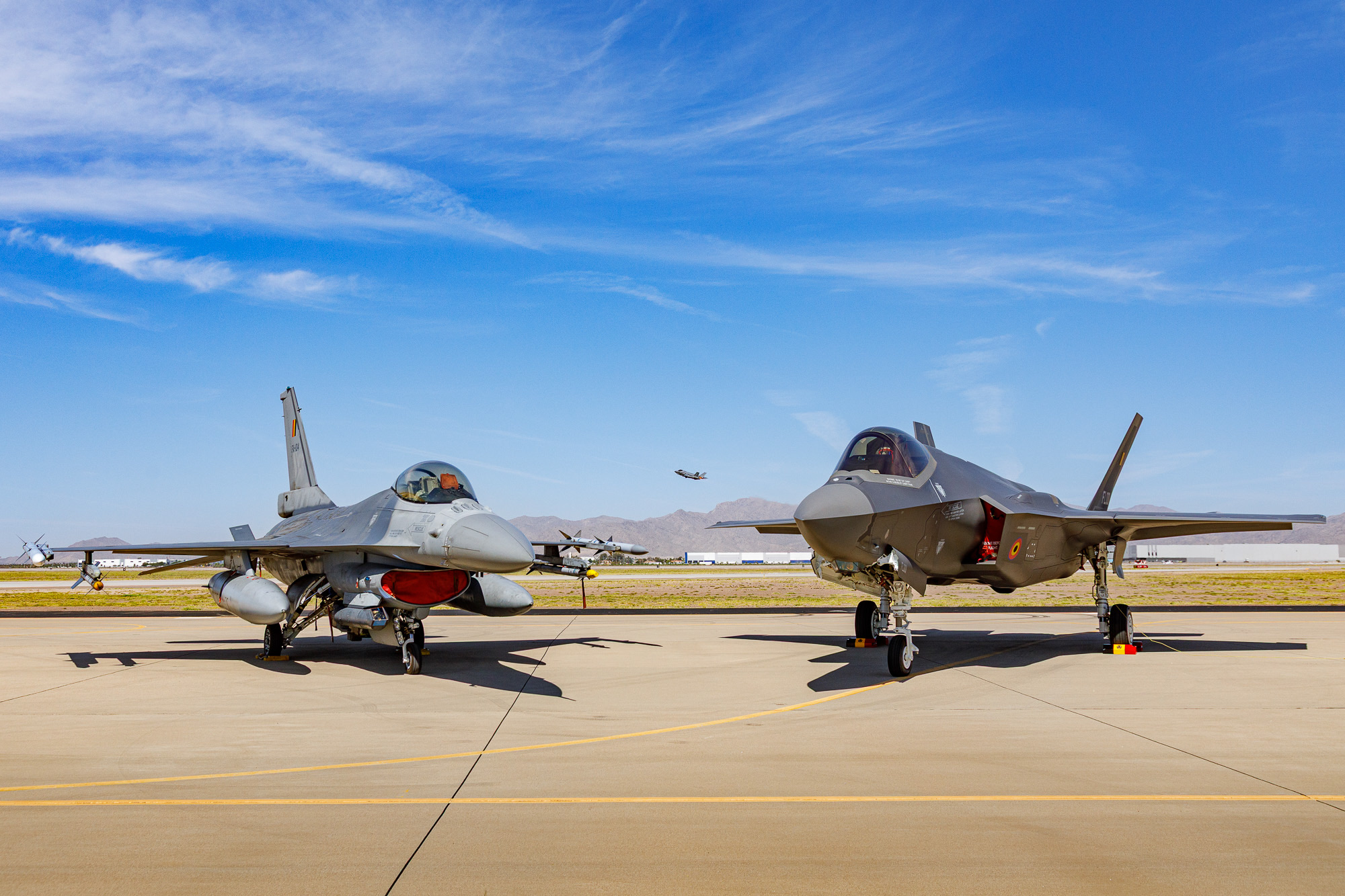 Belgium F-16 and F-35