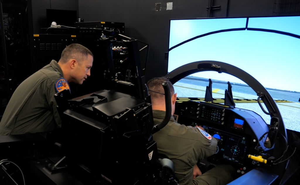 Boeing T-7A Red Hawk ground based training system simulator