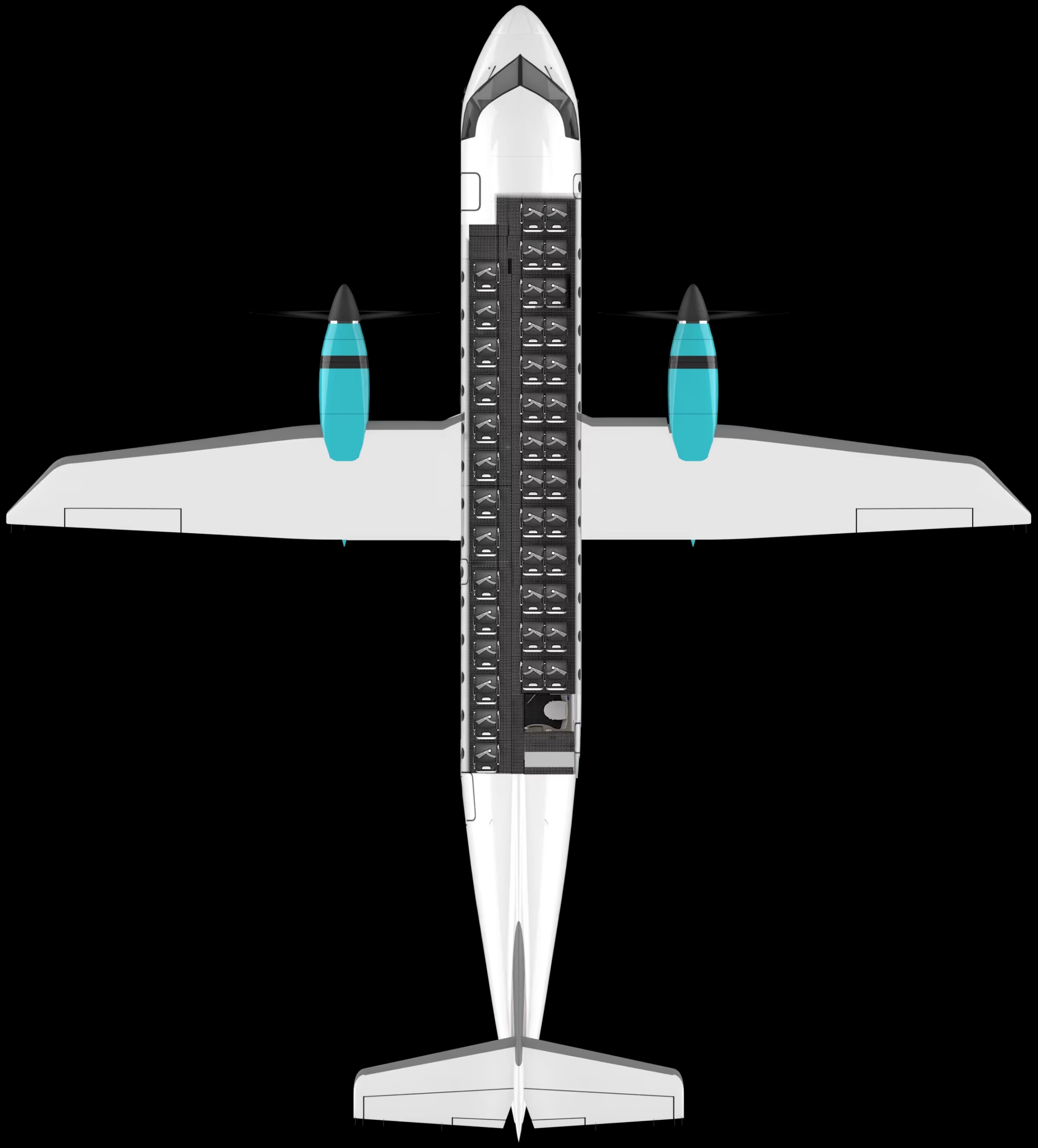 D328MR regional commuter cabin layout