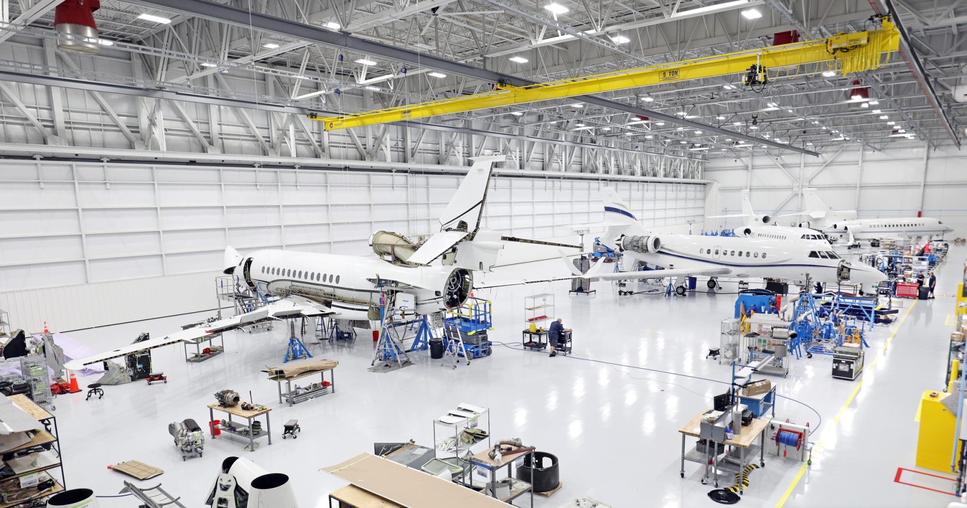 Dassault Aviation Falcon production line in Melborne