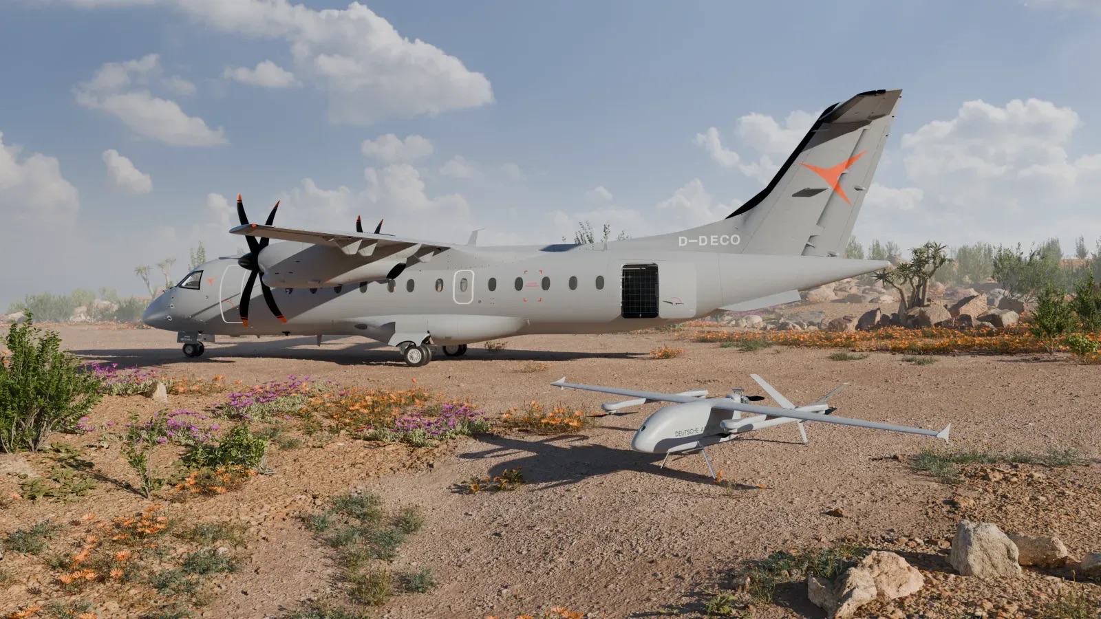 Deutsche Aircraft drone teaming for D328eco