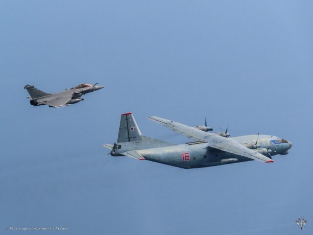 French Rafale intercepting Russian warplanes