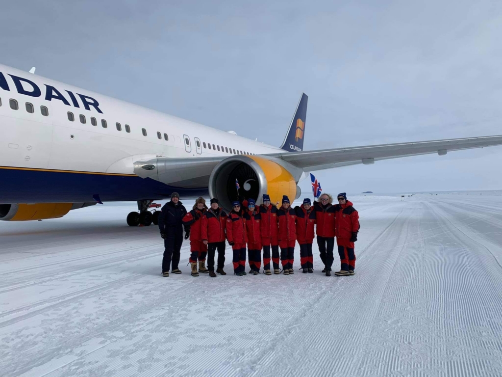 Icelandair blue ice runway