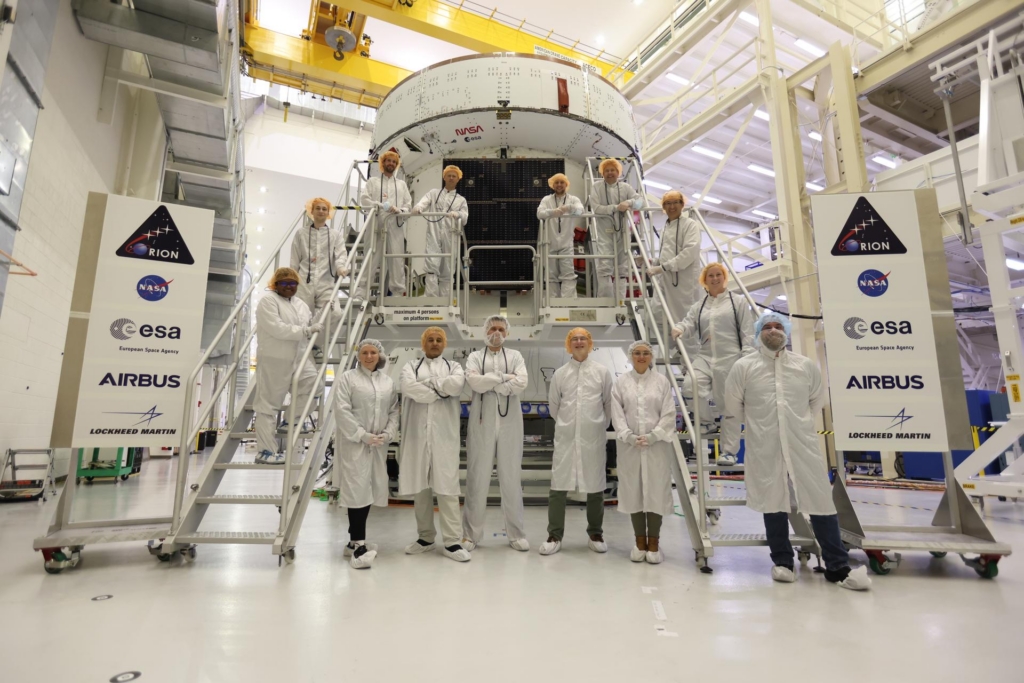 NASA Artemis III Orion spaceship preparations