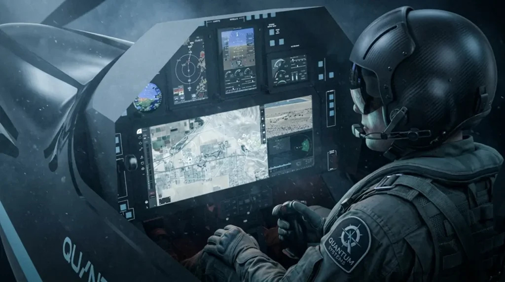 Quantum Systems Pulse P19 cockpit with pilot