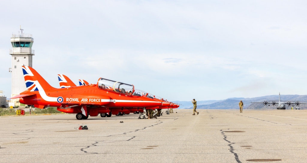 Red Arrows arrive in Greenland