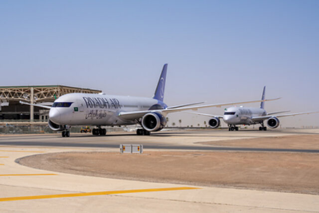 Riyadh Air Boeing 787 arrival