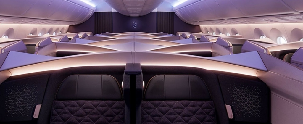 Riyad Air business class cabin