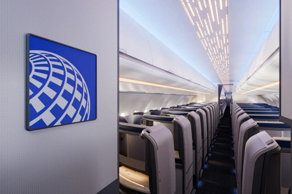 United Airlines new cabin for Airbus A321XLR