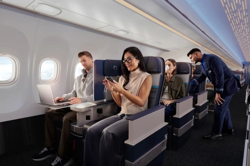 United Airlines new cabin for Airbus A321XLR