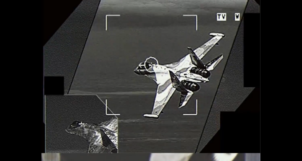 French Rafale intercepts Russian fighter jet